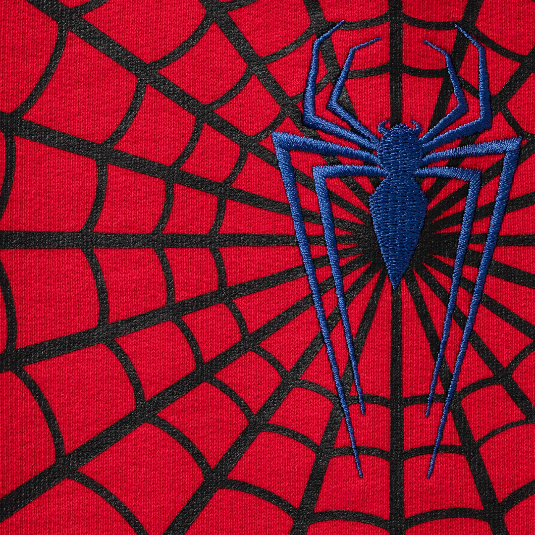 Supreme Vs Leathers Spider-Man Zip Up Hooded Sweatshirt
